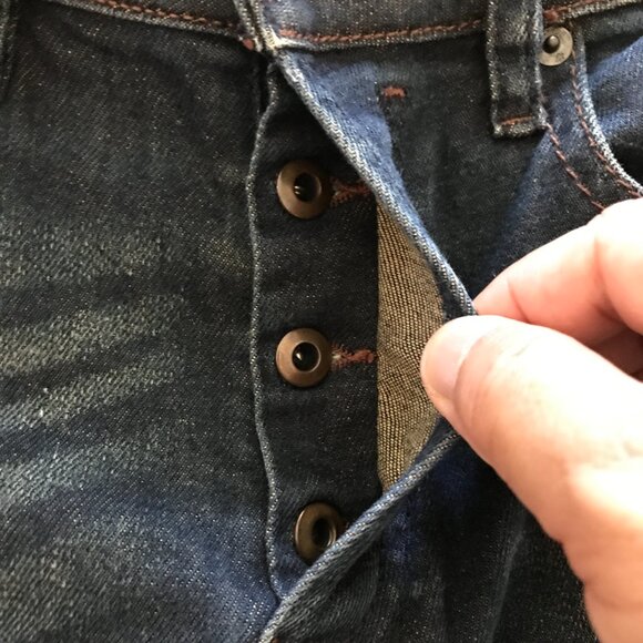 Diesel Buster Regular Slim Tapered Jeans Men 29x30 Blue Mid Rise Button Fly - Picture 12 of 14